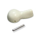 Locking knob for cargo door lock mechanism - silverbeige