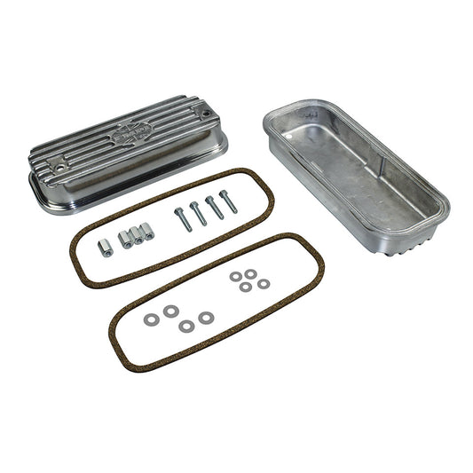 Valve cover, aluminium with screws, rubbers and mounting kit, as pair