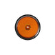 Side reflector lens and seal front - Orange/Chrome