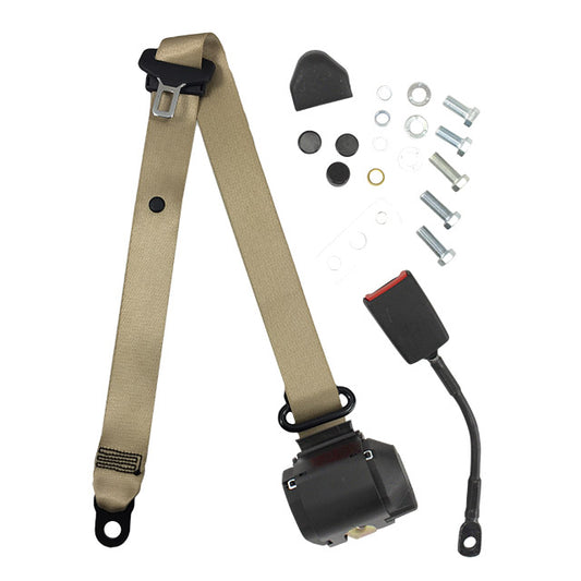 Universal seat belt - beige, e-marked