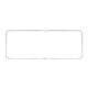 Window moulding for side central window 'Deluxe' (alu trim)