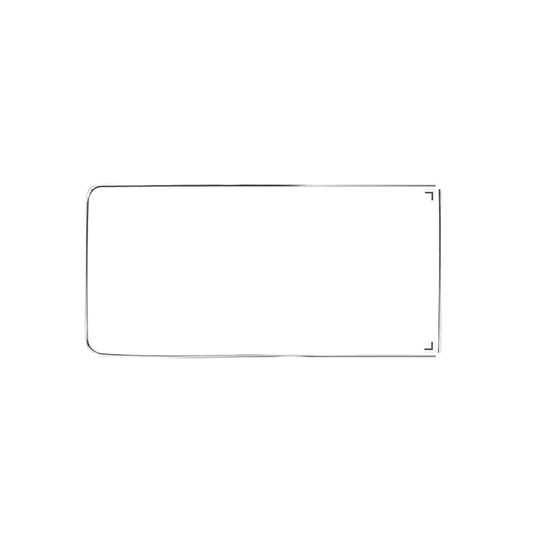 Window moulding for side central window with vent wing 'Deluxe' (alu trim)