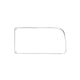 Window moulding for rear left side window with vent wing 'Deluxe' (alu trim)