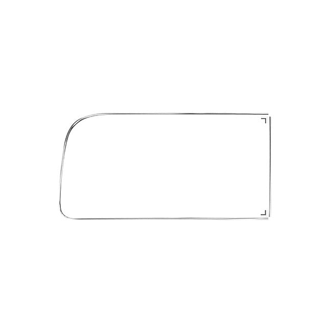 Windowmoulding for rear right side window with vent wing 'Deluxe' (alu trim)