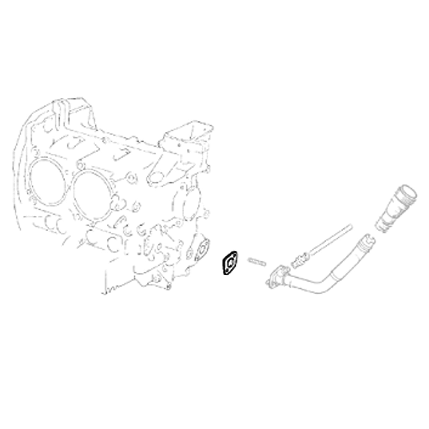 Gasket under Oil filler tube, Type 4
