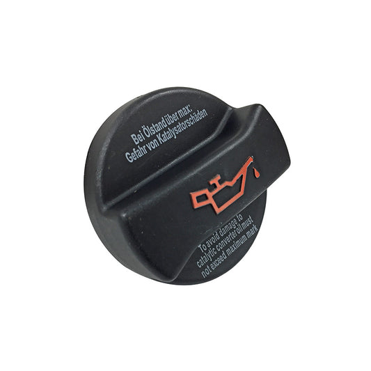 Oil filler cap, black plastic
