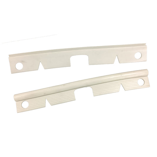 Bumper end seals, front, cloud white, as pair