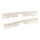 Bumper end seals, front, cloud white, as pair