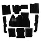 Carpet kit, Beetle, black