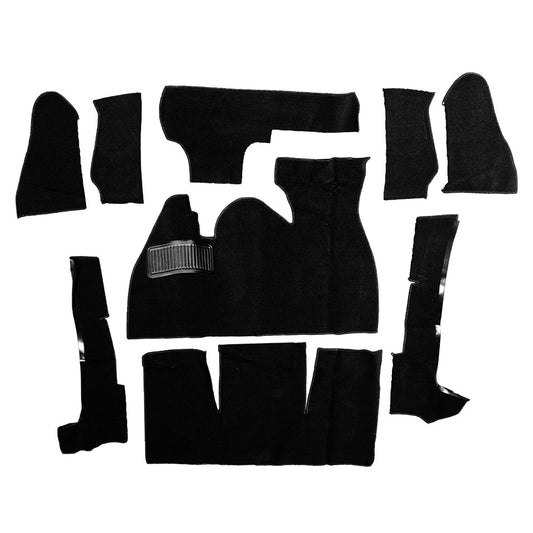 Carpet kit, Beetle convertible, black