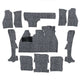 Carpet kit, Beetle convertible, grey