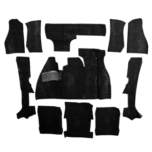 Carpet kit, Beetle convertible, black