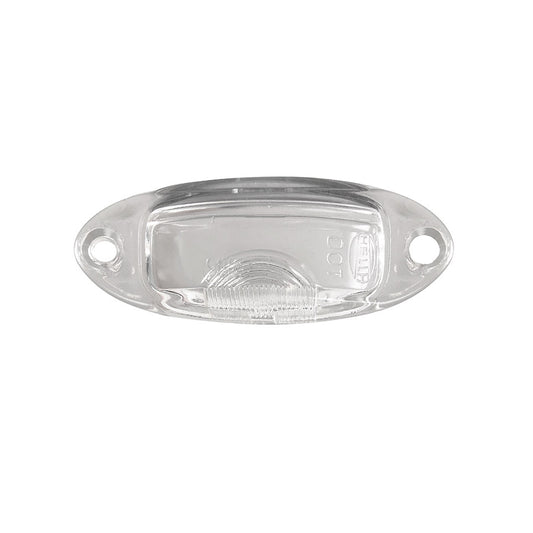 License plate light lens