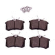 Brake Pad Set, Rear for 226x10mm Discs GTI: Golf Mk2 (1984-1992), Golf Mk3 (1992-1998), Corrado (1989-1995)