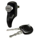 Tailgate Push Button Locking Handle, Black: T2 Bay (1972-1979)