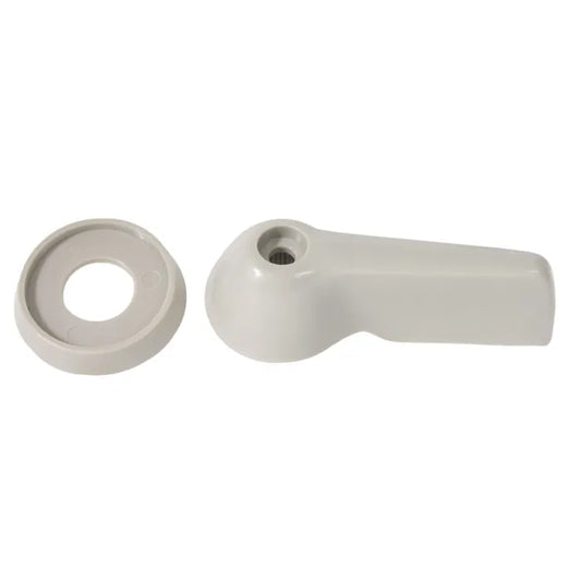 Interior Door Handle and Escutcheon Set in Beige: T2 Split Bus (1966-1967)