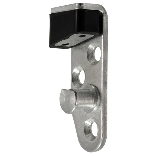 Left Door Striker Plate with Rubber Stop: T2 Split Bus (1964-1966)