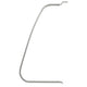 Left Fixed Quarter Light C Section Aluminium: T2 Bay (1968-1979)