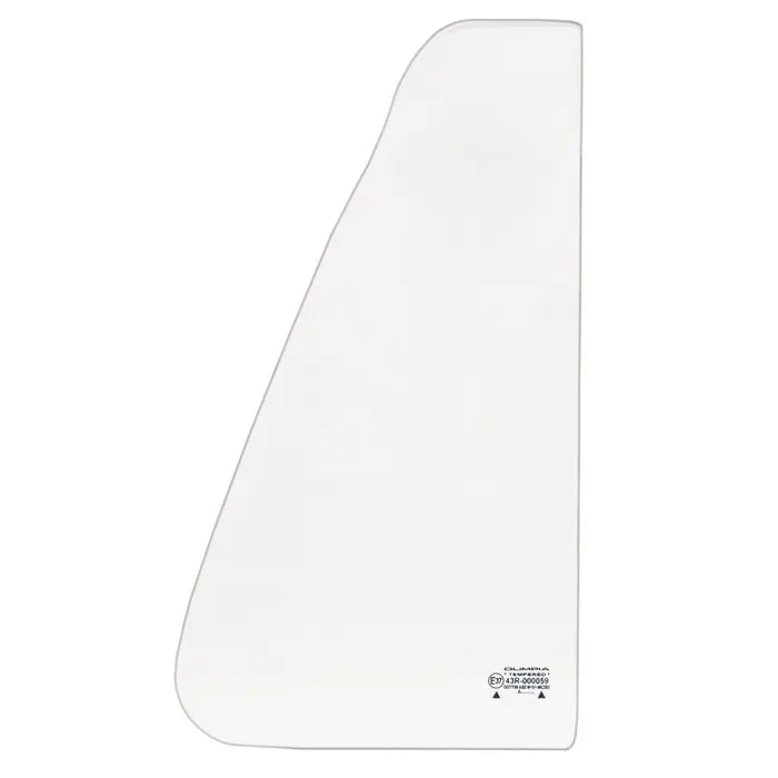 Fixed Front Quarter Light Glass Left Clear: T2 Bay (1968-1979)