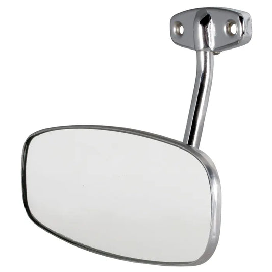 Interior Rear View Mirror with Chrome Arm and Stainless Steel Head: T2 Split Bus (1955-1964)