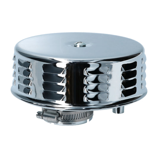 Air filter with louvers, Chrome 