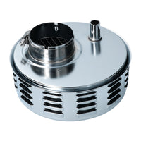 Air filter with louvers, Chrome 