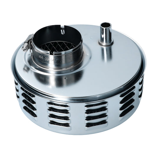 Air filter with louvers, Chrome Beetle/Split/Bay/K.Ghia