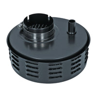 Air filter with louvers - black