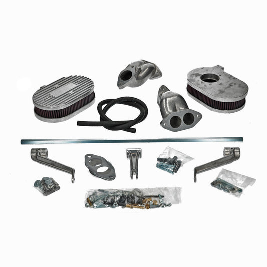 Manifold kit and linkage  'Weber' ICT carburettors, dual port
