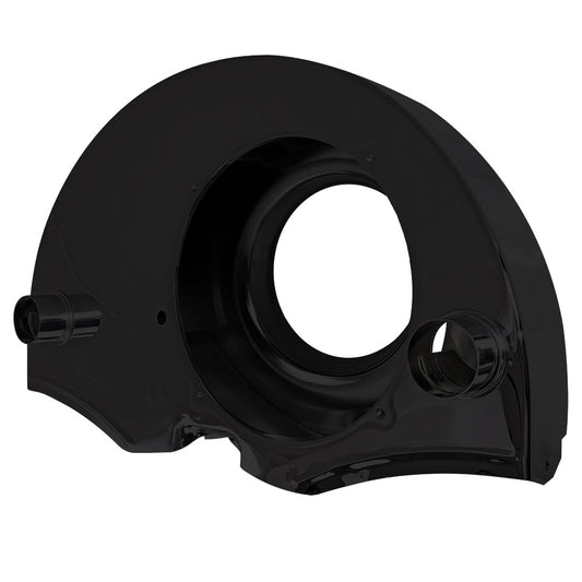 Fan shroud with ducts, without doghouse, black