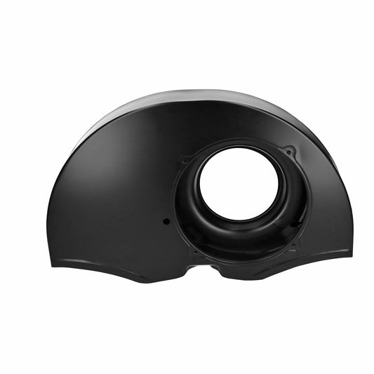 Fan shroud without ducts, with doghouse, black