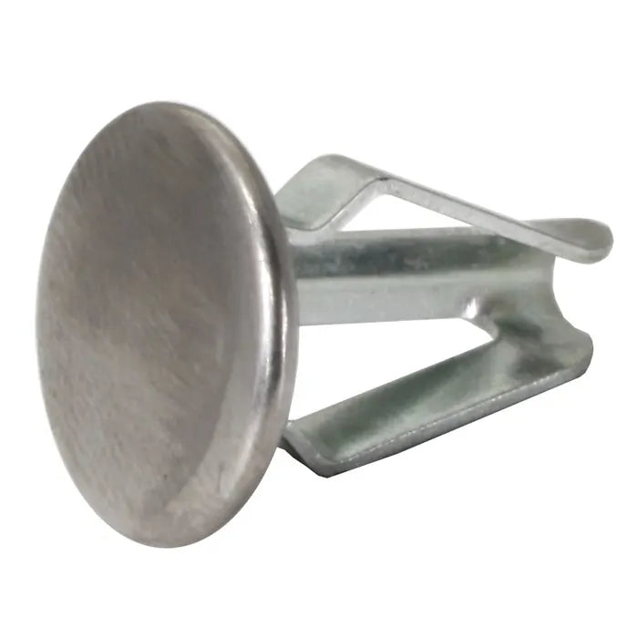 Interior Panel Clip with a Polished Pin Head: T2 Bay (1968-1979), T2 Split Bus (1965-1967)