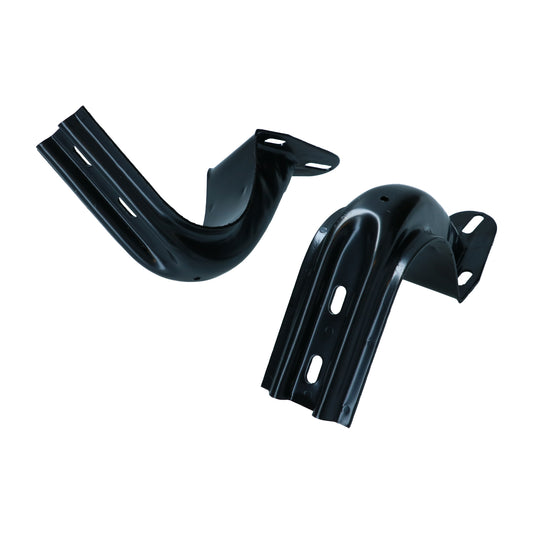 Engine lid hinge brackets, black