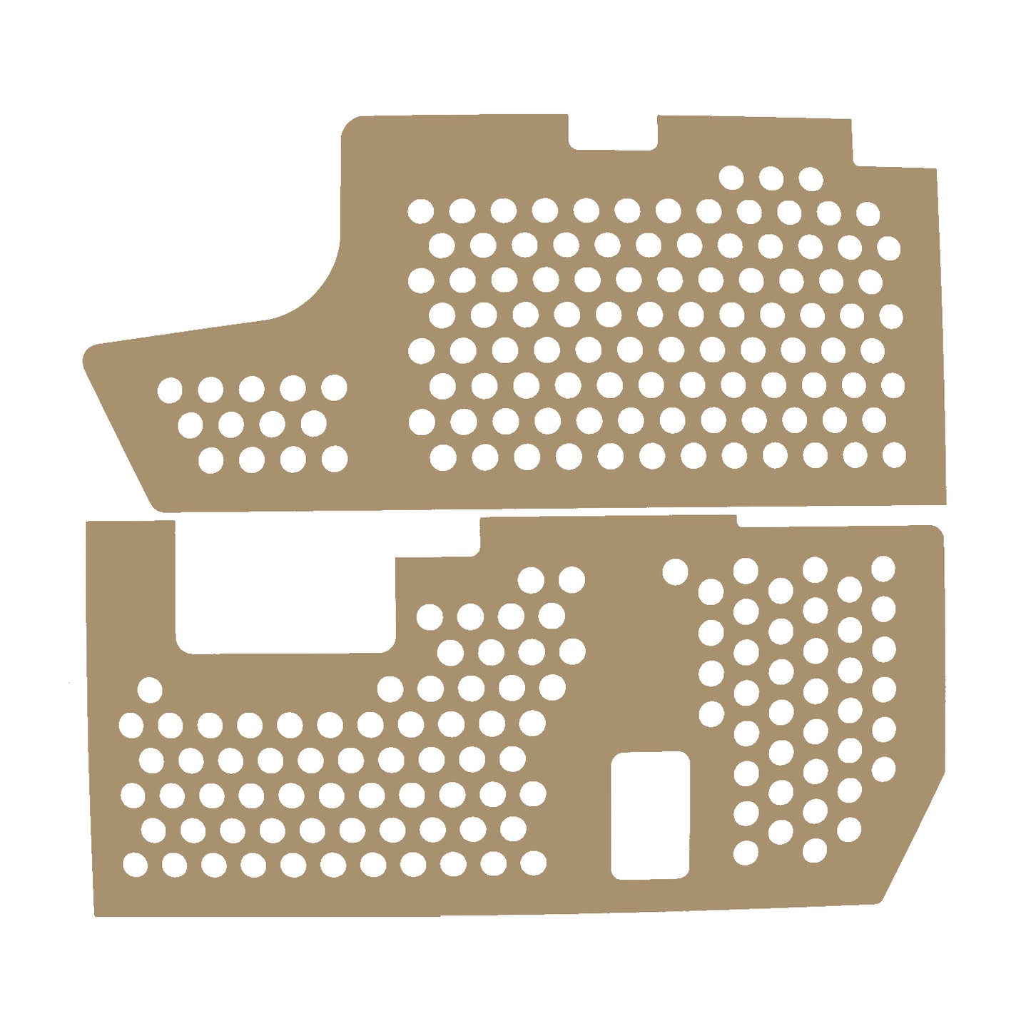 Plate set for engine compartment insulation, Type4