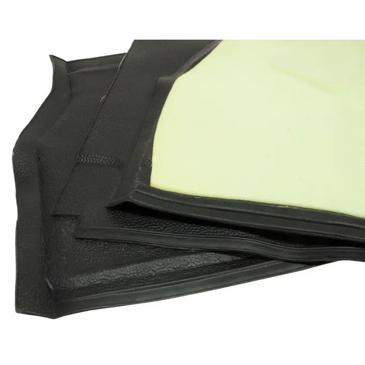 Under Cab Seat Rubber Mats Black Pair: T2 Split Bus (1963-1967)