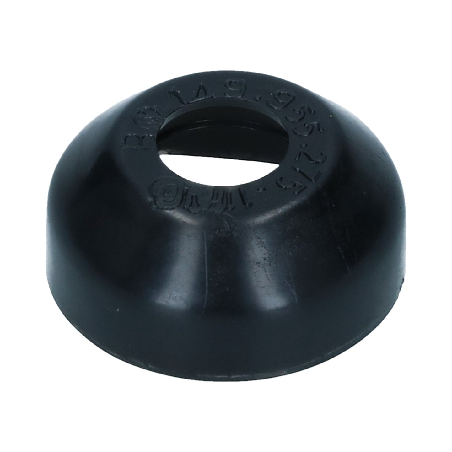 Axle cap between arm and body, each
