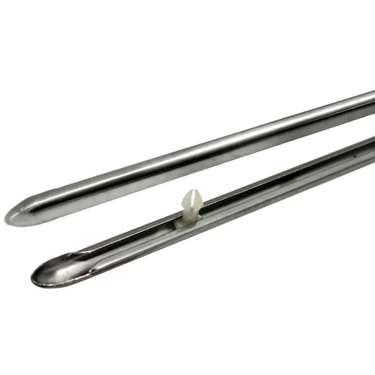 Aircooled Accessories VW T2 Split Samba Deluxe Rear Side Vent Trim Set (Polished Stainless) 1964 - 1967