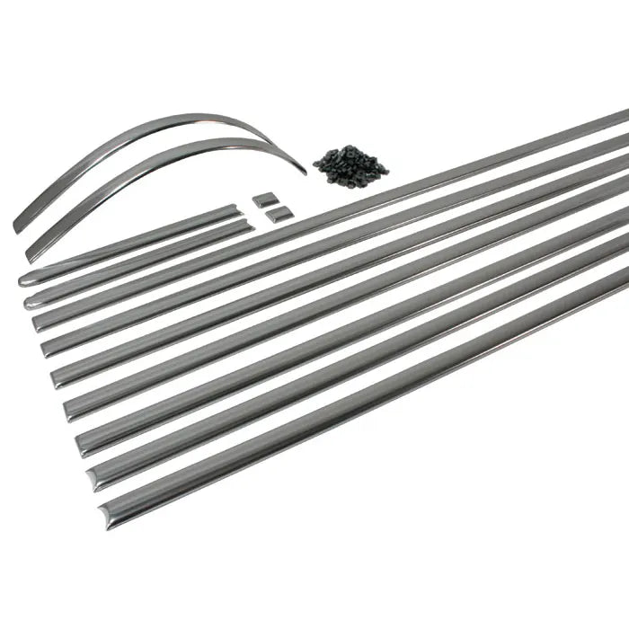 Deluxe 13 Piece Trim Set Aluminium for Right Hand Drive > T2 Bay 1972-1979
