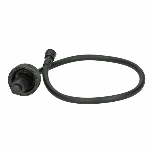 Washer bottle cap, with tube up the spare wheel