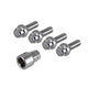 Wheelboltlocks, anti-theft, 5 lug, 12 x 1.5, 4 pieces