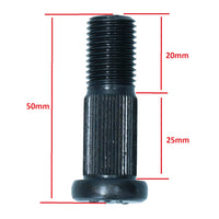 Wheel stud front, M14 x 50mm