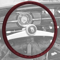 Steering wheel cover vinyl (40cm/15,5&quot;), dark red