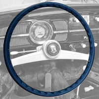 Steering wheel cover vinyl (40cm/15,5&quot;), dark blue