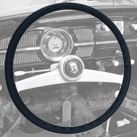 Steering wheel cover vinyl (40cm/15,5&quot;), black