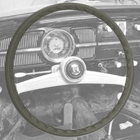 Steering wheel cover vinyl (40cm/15,5&quot;), beige