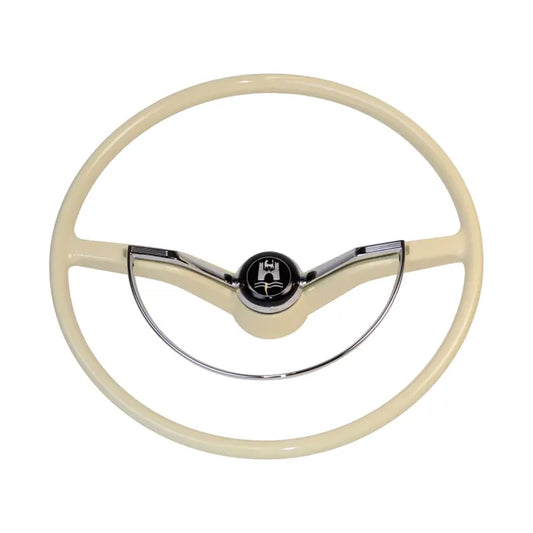 Flat 4 Steering Wheel, Ivory Coloured: Beetle (1974-1979), Beetle Cabrio (1974-1979)
