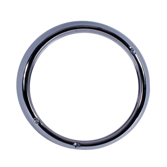 Headlight Rim, Chrome, 3 Screw Locating Holes: Beetle (1968-1973), T2 Bay (1968-1973), Type 3 (1962-1973)
