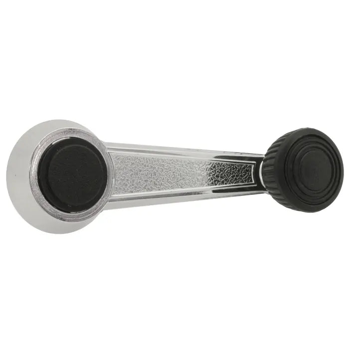 Window Winder Handle Chrome With Black Knobs: Beetle (1973-1979), T2 Bay (1973-1979), T25 (1980-1992)