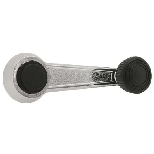 Window Winder Handle Chrome With Black Knobs: Beetle (1973-1979), T2 Bay (1973-1979), T25 (1980-1992)