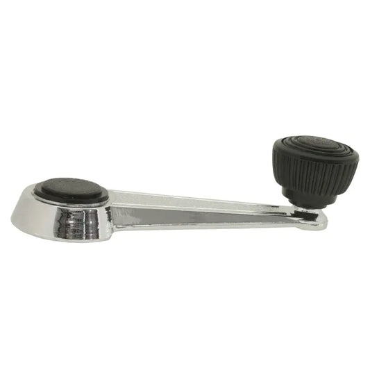 Window Winder Handle Chrome With Black Knobs: Beetle (1973-1979), T2 Bay (1973-1979), T25 (1980-1992)